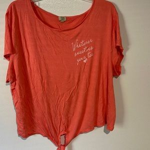 Peach shirt